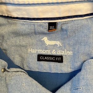 Harmont & Blaine, blue polo 3XL